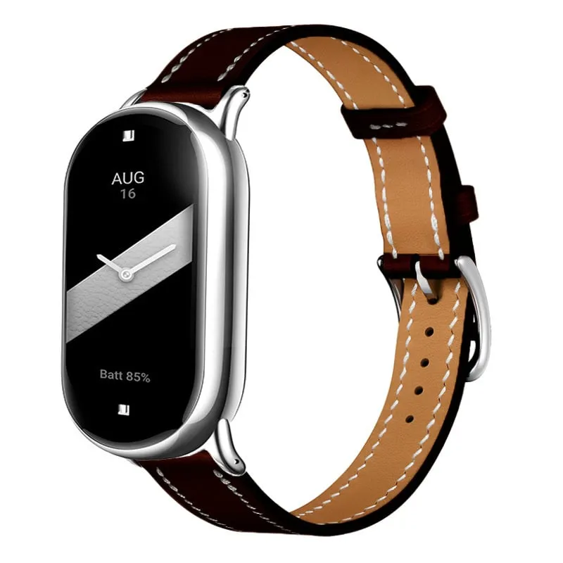 Correa cuero genuino Xiaomi Smart Band 11 (negro)