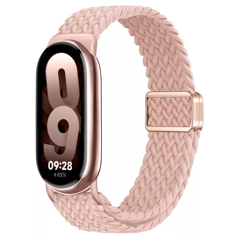 Correa trenzada magnética Xiaomi Smart Band 11 (rosa)