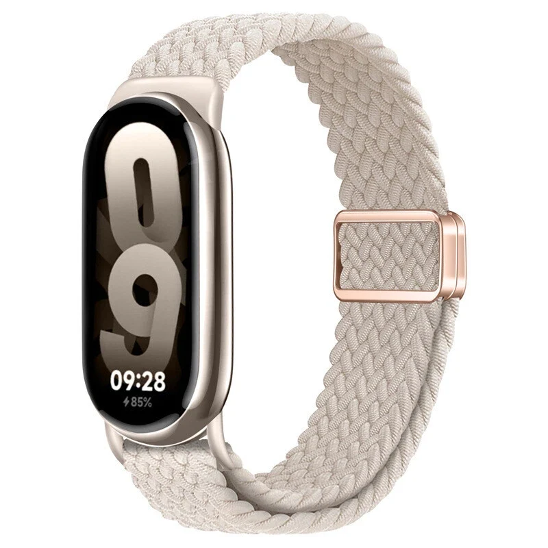 Correa trenzada magnética Xiaomi Smart Band 11 (blanco estrella)