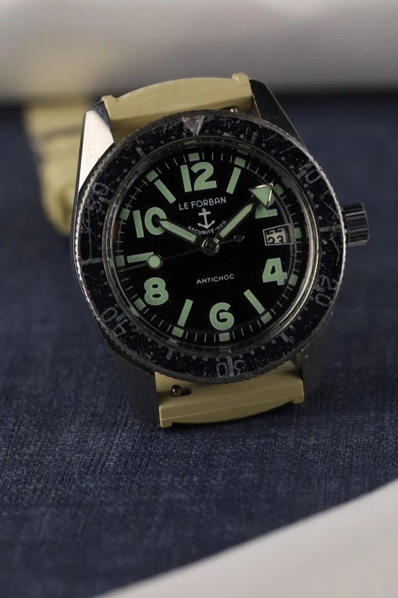 Le Forban Sécurité-Mer - Steel diving watch
