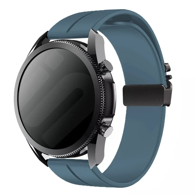 Motorola Moto Watch Ultra Silicone Strap P-Buckle (Grey-Blue)