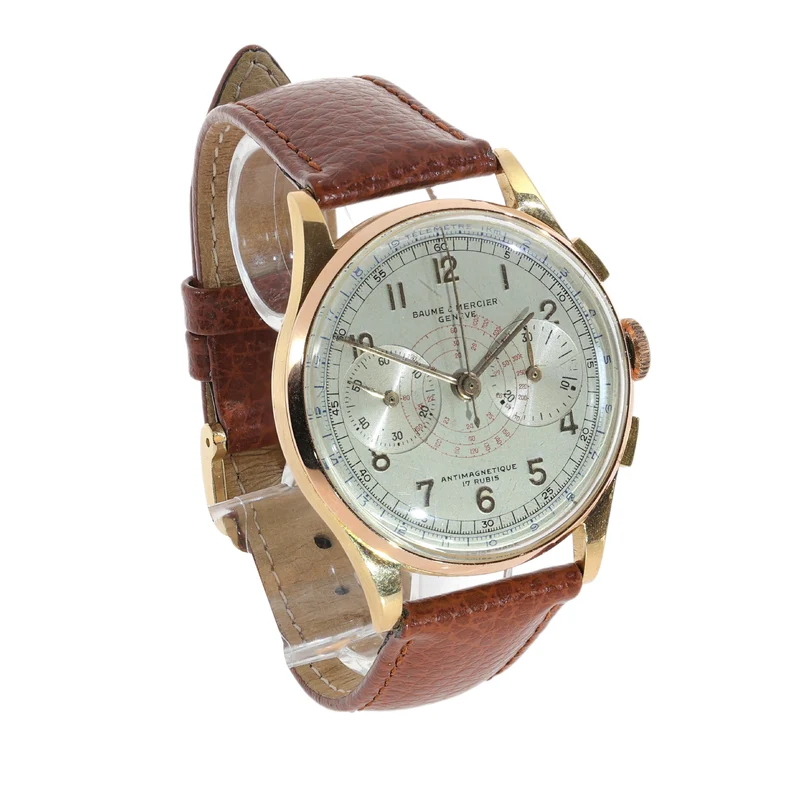 Baume & Mercier Genève - 18K yellow gold chronograph watch