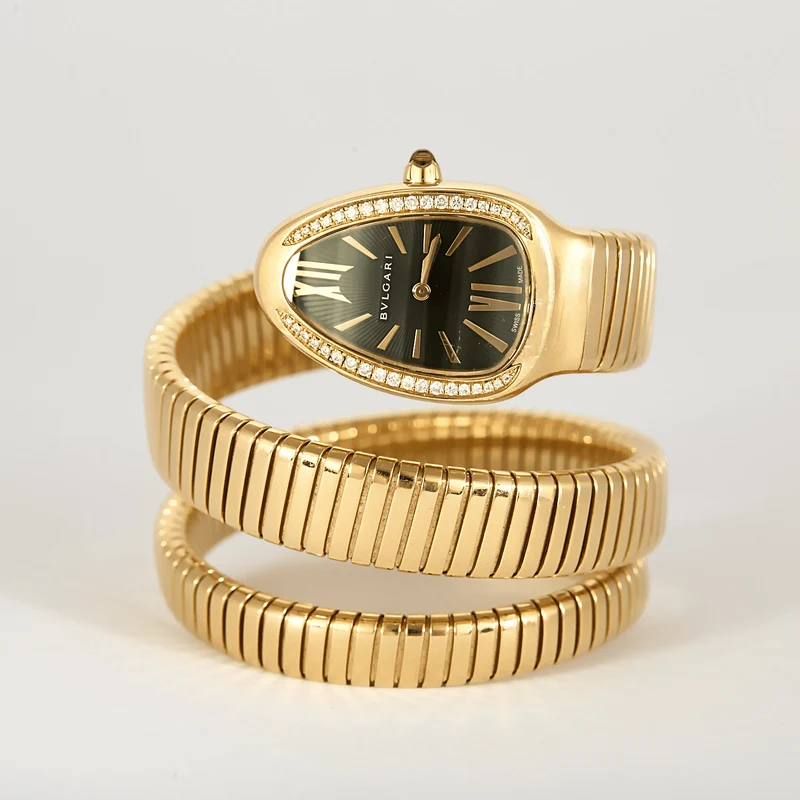 BVLGARI - Serpenti - Rose gold watch, diamonds