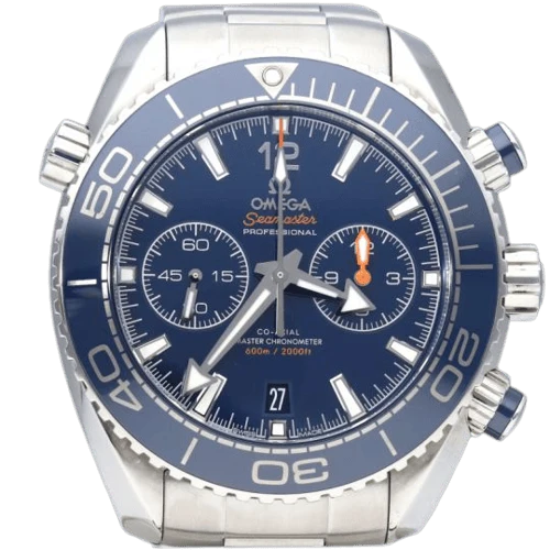 Omega Seamaster Planet Ocean - 600M chronograph watch in steel and ceramic