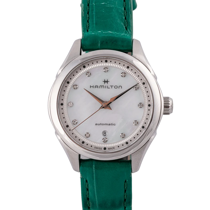 Hamilton Jazzmaster - Steel watch with mother-of-pearl dial