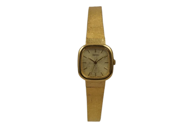 Seiko Quartz - Women's watch in gold-tone steel