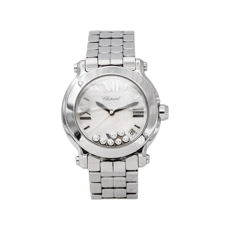 Chopard Happy Sport - Steel and diamond watch