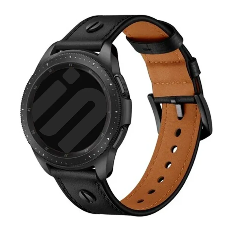 Correa cuero con tornillo Huawei Watch GT 7 Pro (negro)