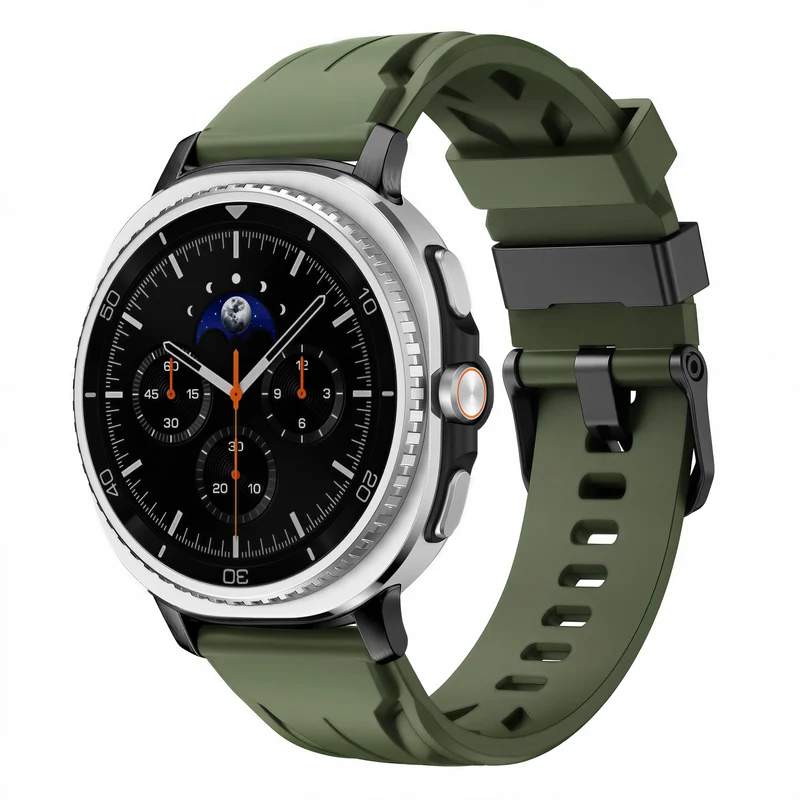 Correa silicona race Samsung Galaxy Watch 9 - 44mm (verde militar)