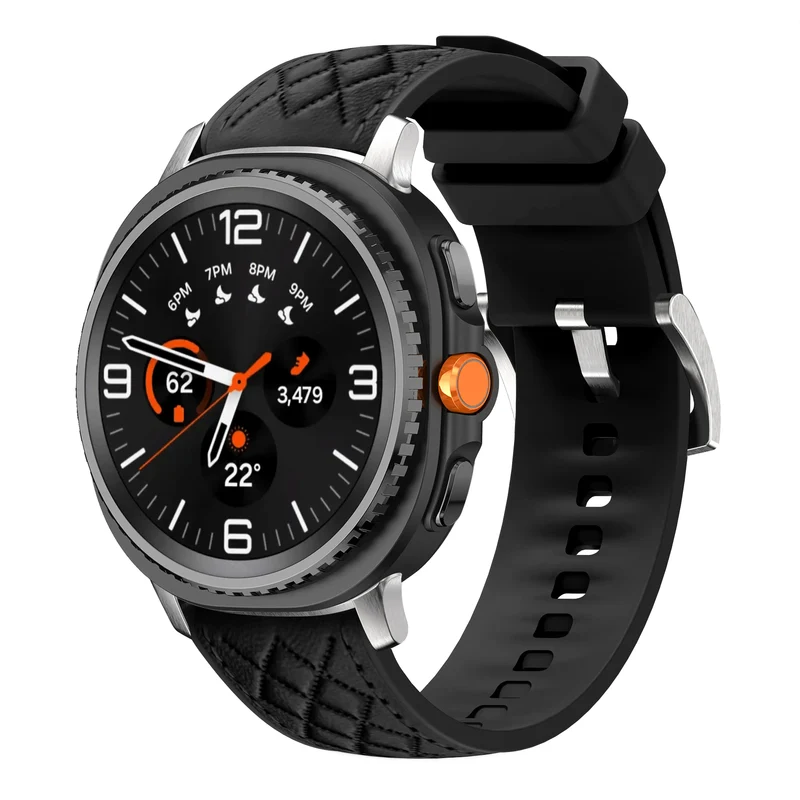 Correa cuero híbrida diamond Samsung Galaxy Watch 9 - 40mm (negro)