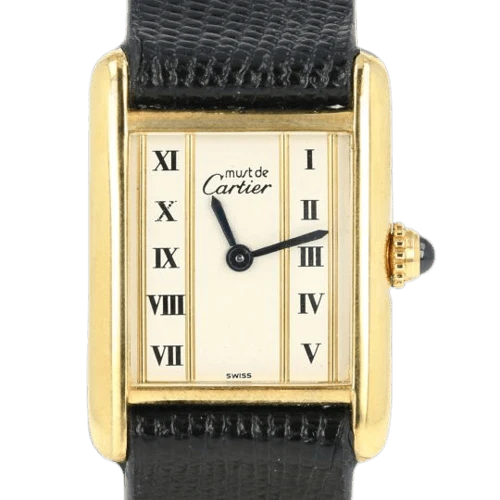Cartier Tank silver-gilt - Gold-plated watch