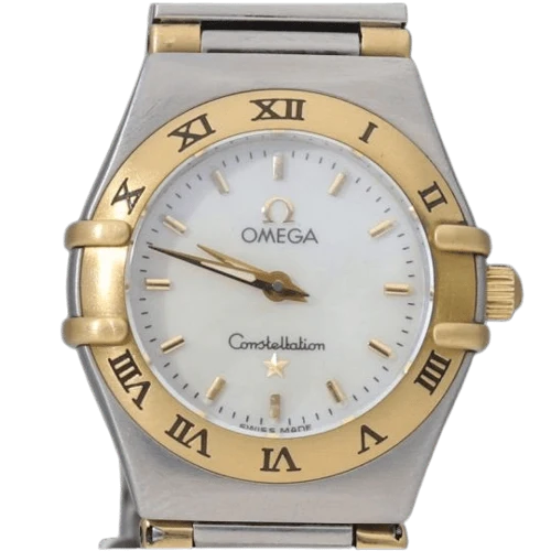 Omega Constellation - Mini 22 mm quartz watch in yellow gold and steel