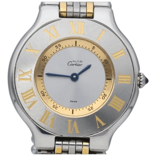Cartier Must 21 - 18K yellow gold and steel watch