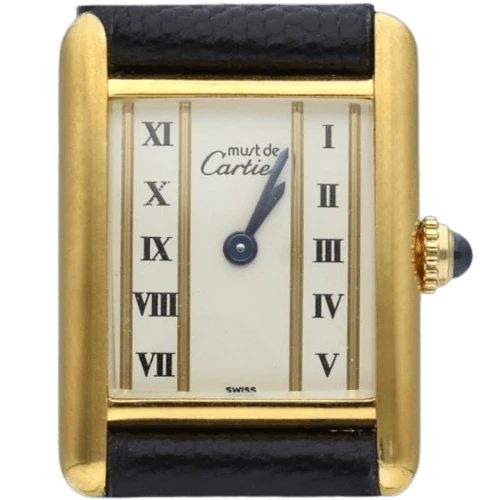Cartier Tank silver-gilt - Watch in silver-gilt