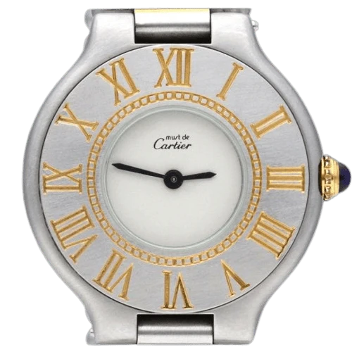 Cartier Must 21 - Yellow gold and steel watch