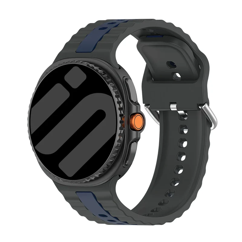 Correa deportiva 'Doble' Samsung Galaxy Watch 9 - 44mm (gris oscuro/azul)