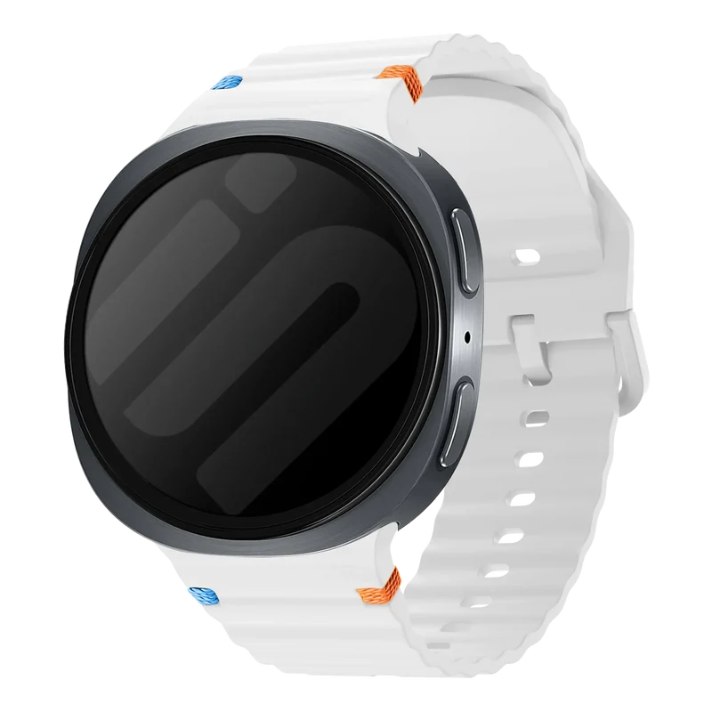 Correa ondulada Samsung Galaxy Watch 9 - 44mm (blanco)