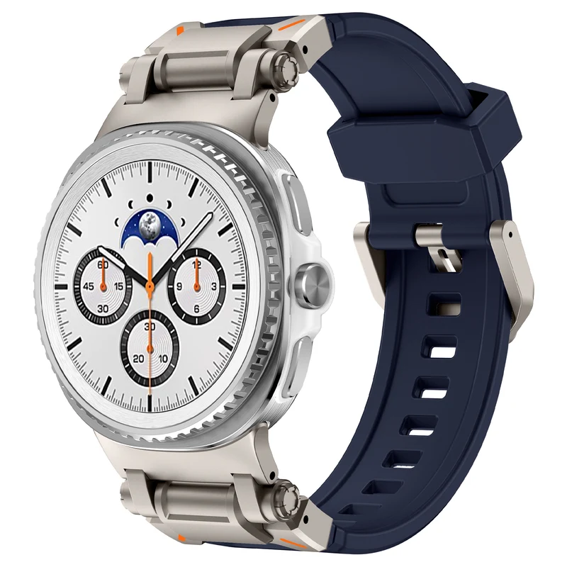 Correa silicona 'Explorer' Samsung Galaxy Watch 9 - 40mm (azul/titanio)