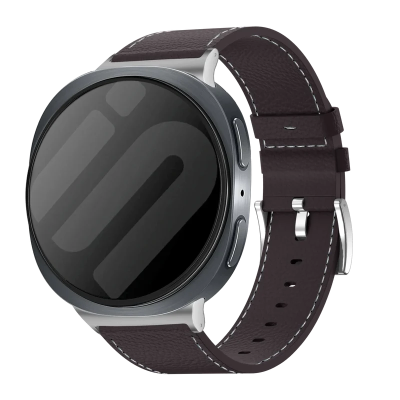 Correa cuero granulado Samsung Galaxy Watch 9 - 40mm (marrón café)