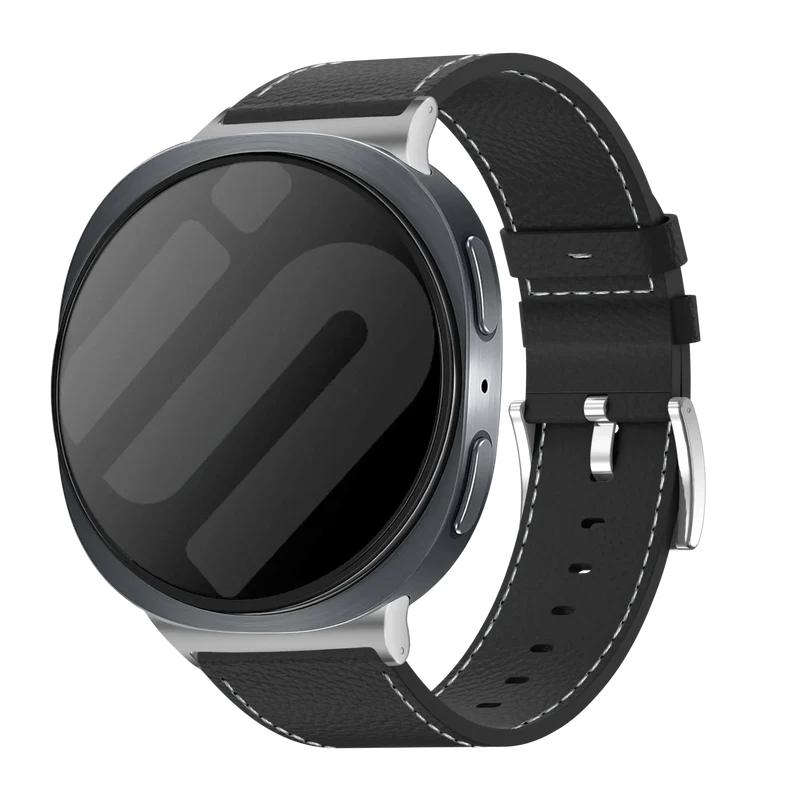 Correa cuero granulado Samsung Galaxy Watch 9 - 40mm (negro)