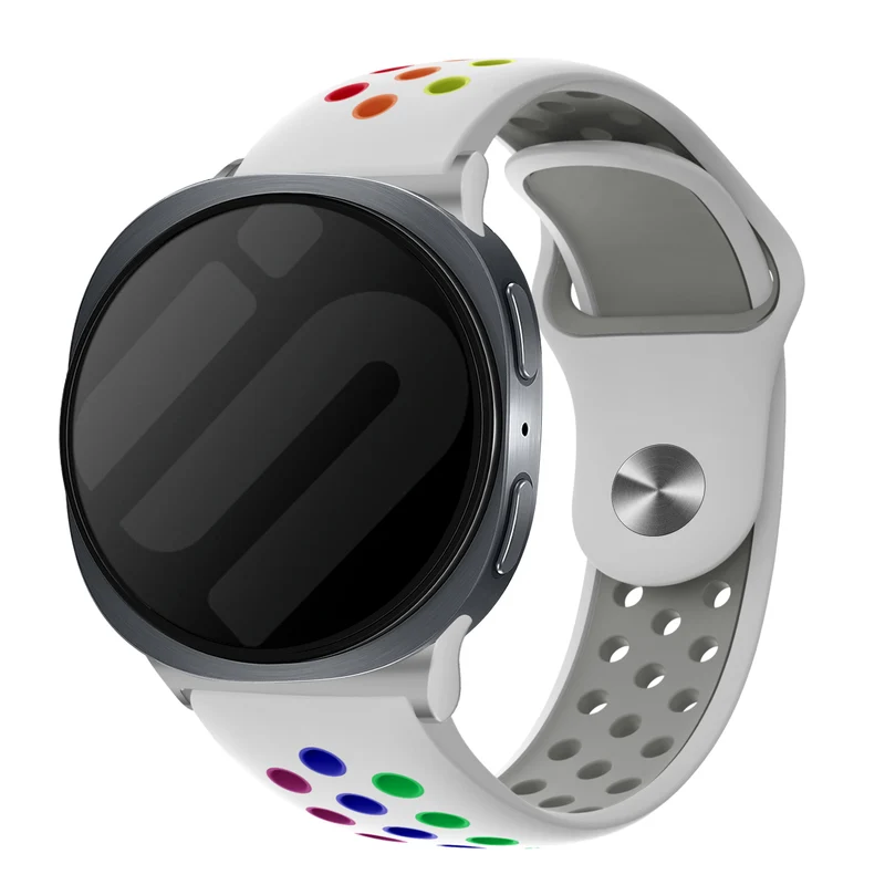 Correa deportiva Samsung Galaxy Watch 9 - 40mm (blanco/arcoíris)