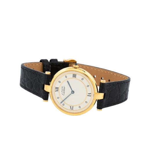 Cartier Must Vendôme - LM watch in silver-gilt Gold dial Circle