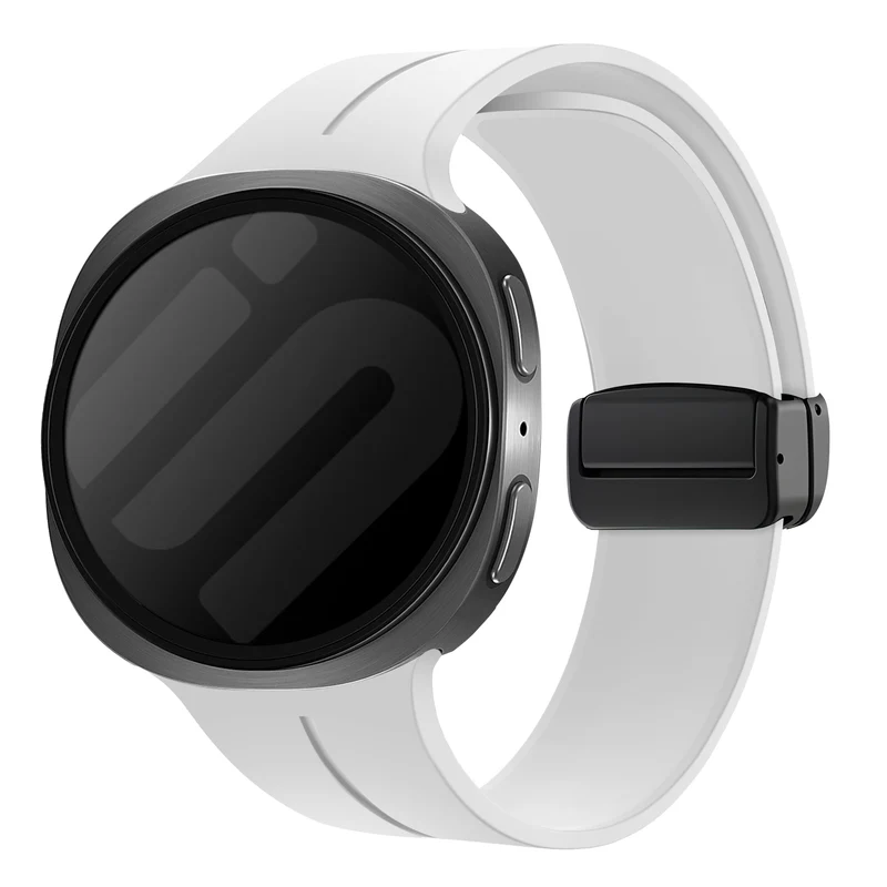Correa silicona con hebilla-D Samsung Galaxy Watch 9 - 44mm (blanco)