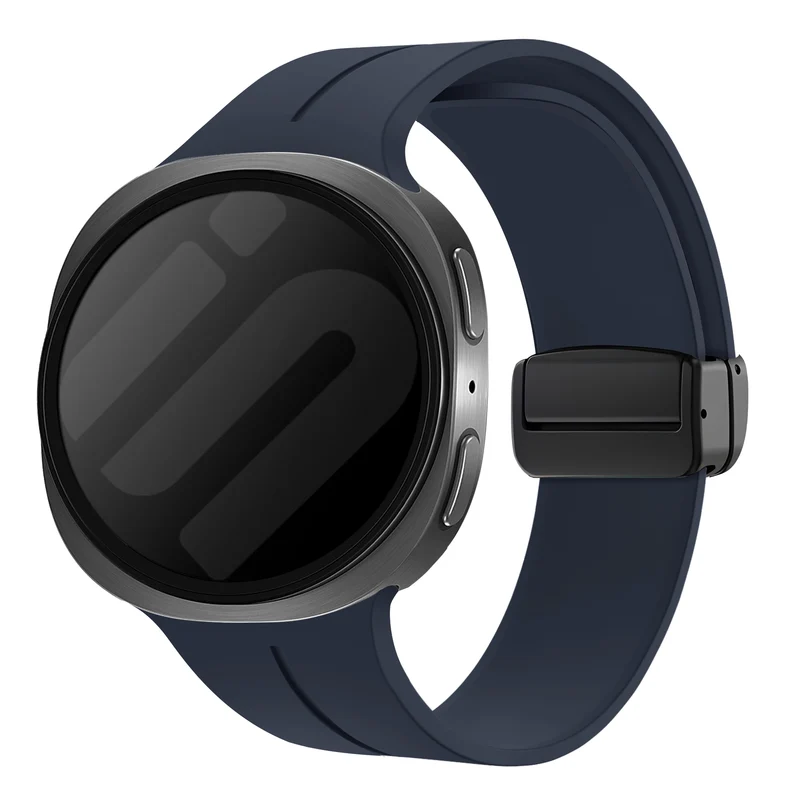 Correa silicona con hebilla-D Samsung Galaxy Watch 9 - 44mm (azul oscuro)