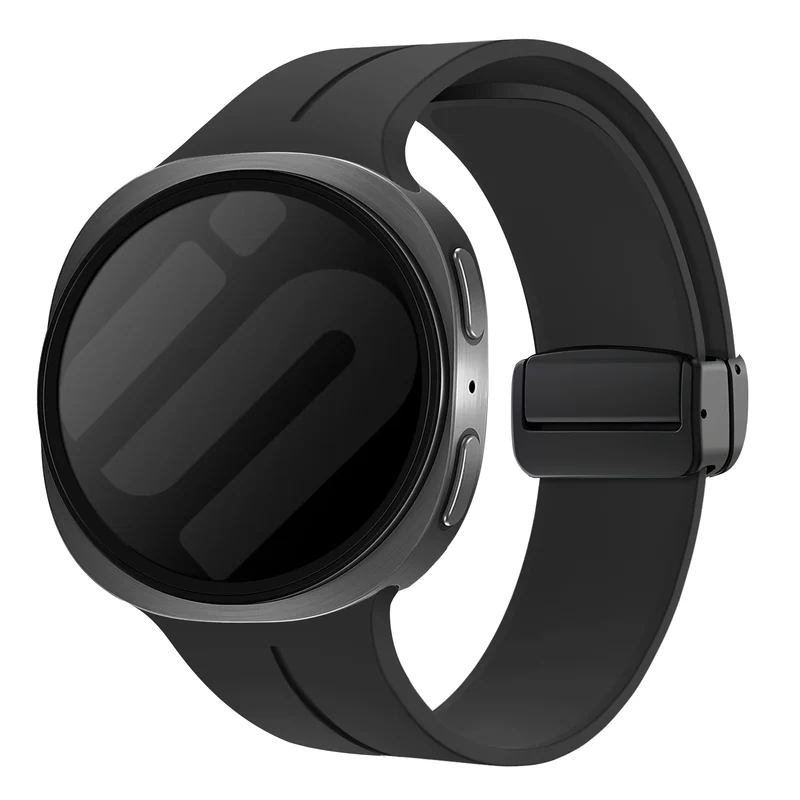 Correa silicona con hebilla-D Samsung Galaxy Watch 9 - 40mm (negro)