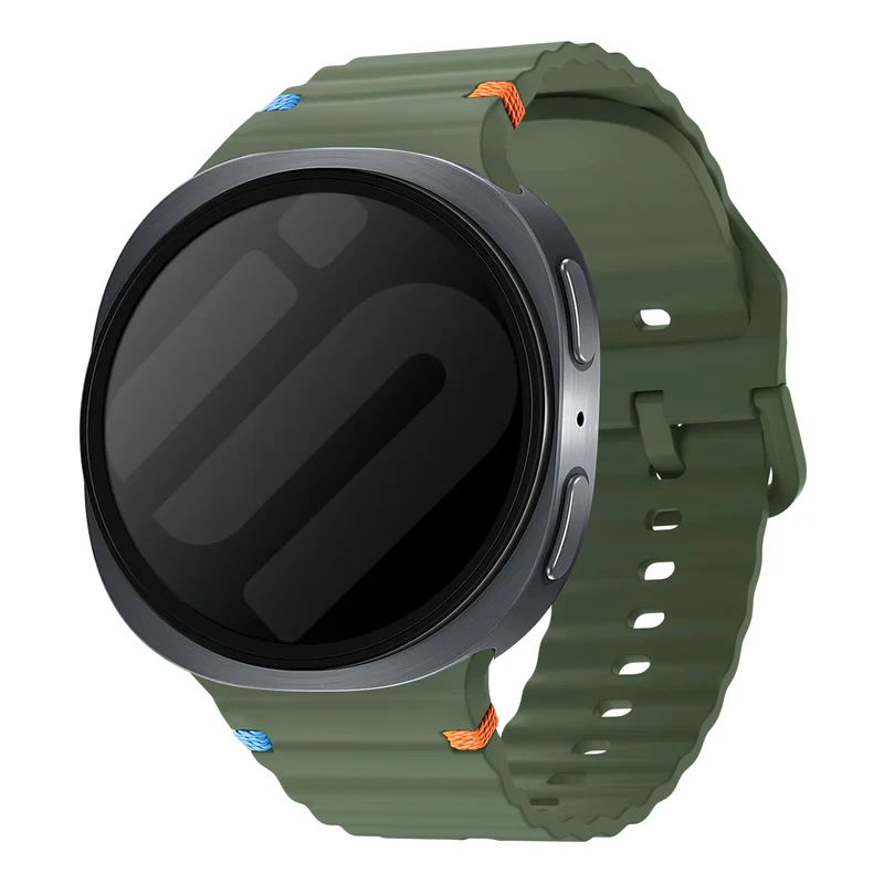 Correa ondulada Samsung Galaxy Watch 9 - 40mm (verde militar)