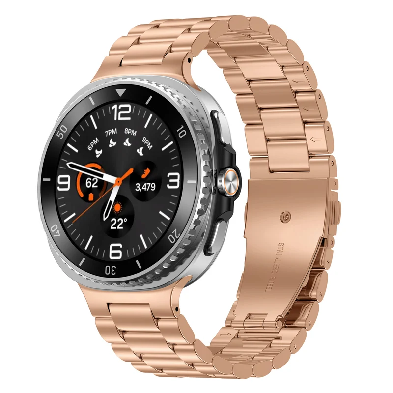 Correa acero Samsung Galaxy Watch 9 - 44mm (oro rosado)