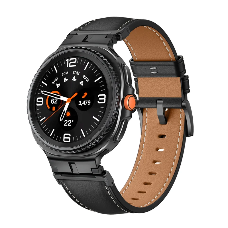 Correa cuero 'Premium' Samsung Galaxy Watch 9 - 40mm (negro)