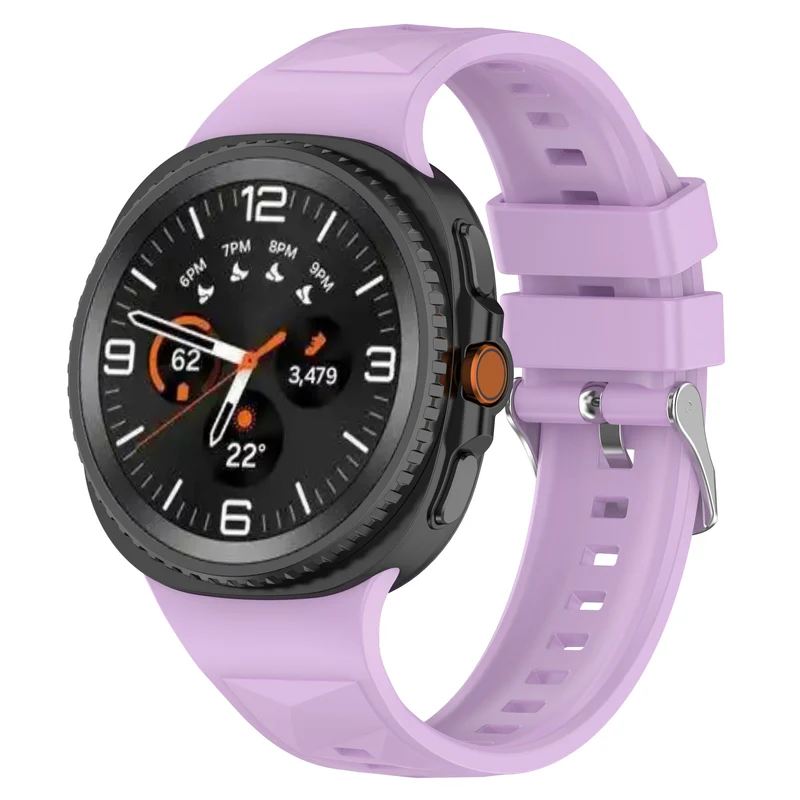 Correa silicona diamante Samsung Galaxy Watch 9 - 44mm (lila)