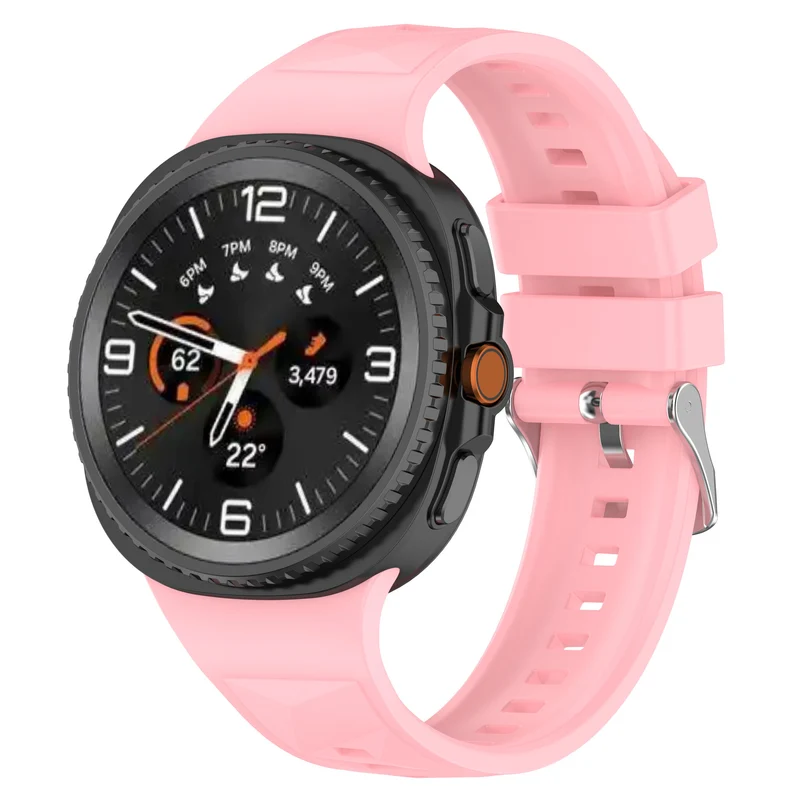 Correa silicona diamante Samsung Galaxy Watch 9 - 40mm (rosa)