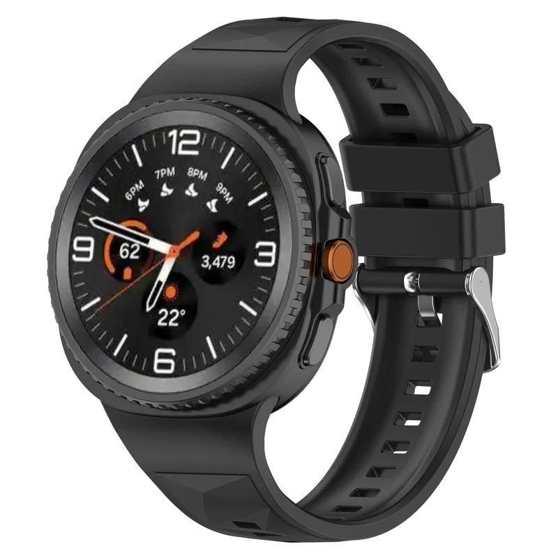Correa silicona diamante Samsung Galaxy Watch 9 - 40mm (negro)