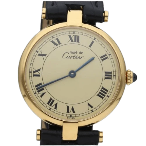 Cartier Must by Cartier - Watch silver-gilt champagne dial