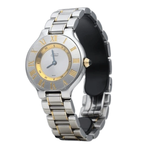 Cartier Must 21 - Yellow gold and steel watch