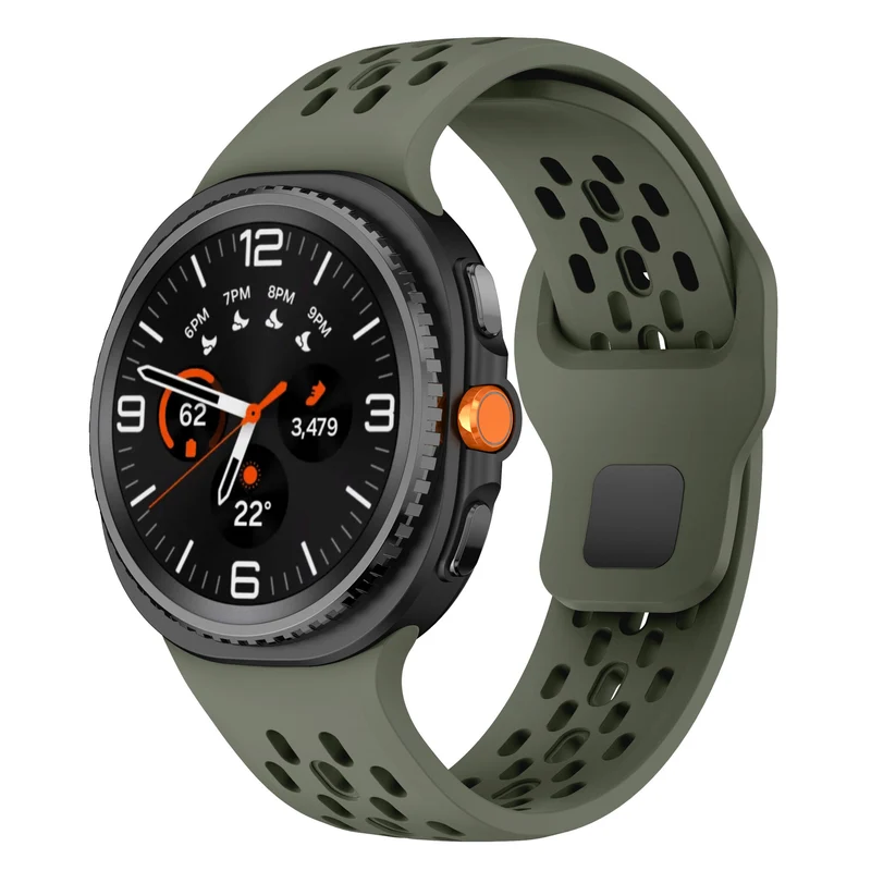 Correa air silicona Samsung Galaxy Watch 9 - 40mm (verde militar)