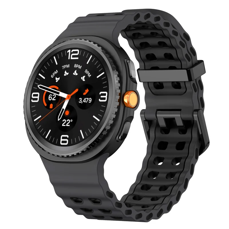 Correa Ocean Samsung Galaxy Watch 9 - 44mm (gris oscuro/negro)