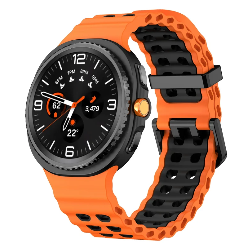 Correa Ocean Samsung Galaxy Watch 9 - 44mm (naranja/negro)