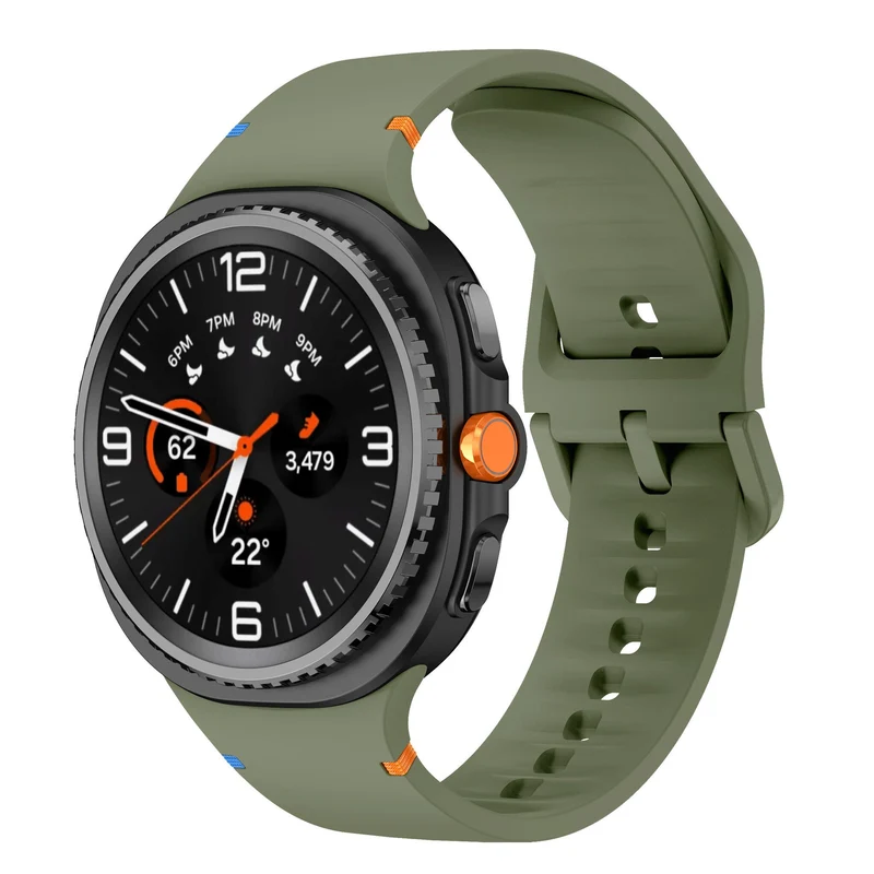 Correa silicona clásico Samsung Galaxy Watch 9 - 40mm (verde militar)