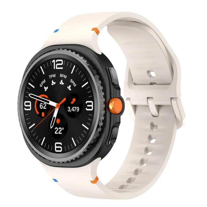 Correa silicona clásico Samsung Galaxy Watch 9 - 40mm (blanco estrella)