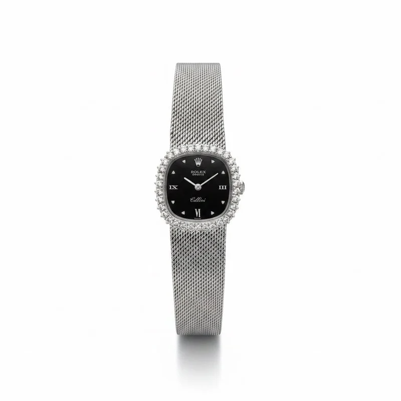 Rolex Cellini - Women's 18-carat white gold diamond watch