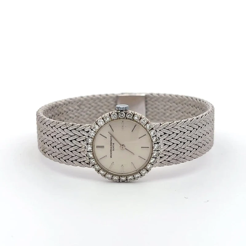 Vacheron Constantin - 18-carat white gold and diamond watch