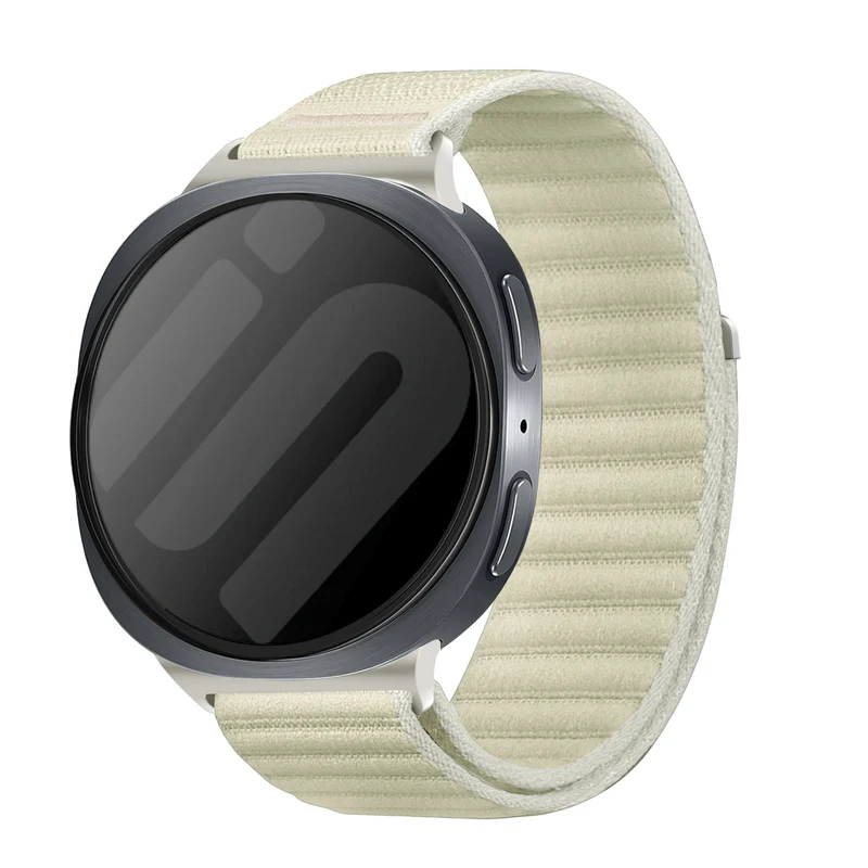 Correa nylon ondulada Samsung Galaxy Watch 9 - 44mm (blanco estrella)