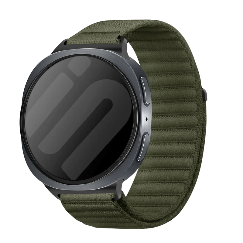 Correa nylon ondulada Samsung Galaxy Watch 9 - 44mm (verde oscuro)