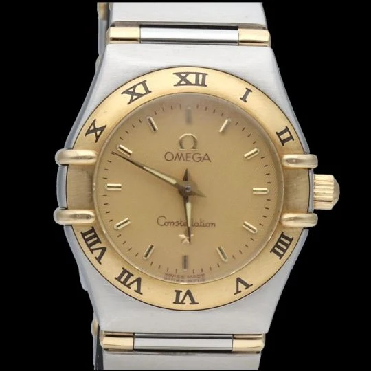 Omega Constellation - Women's watch in yellow gold and steel