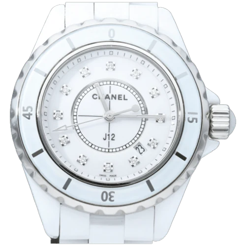Chanel J12 - 33 mm ceramic and diamond watch