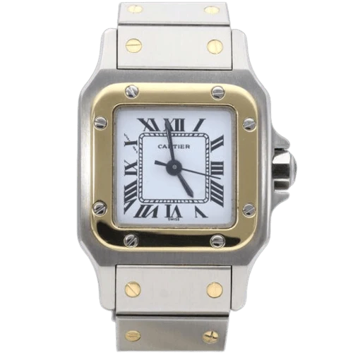 Cartier Santos - Yellow gold and steel watch