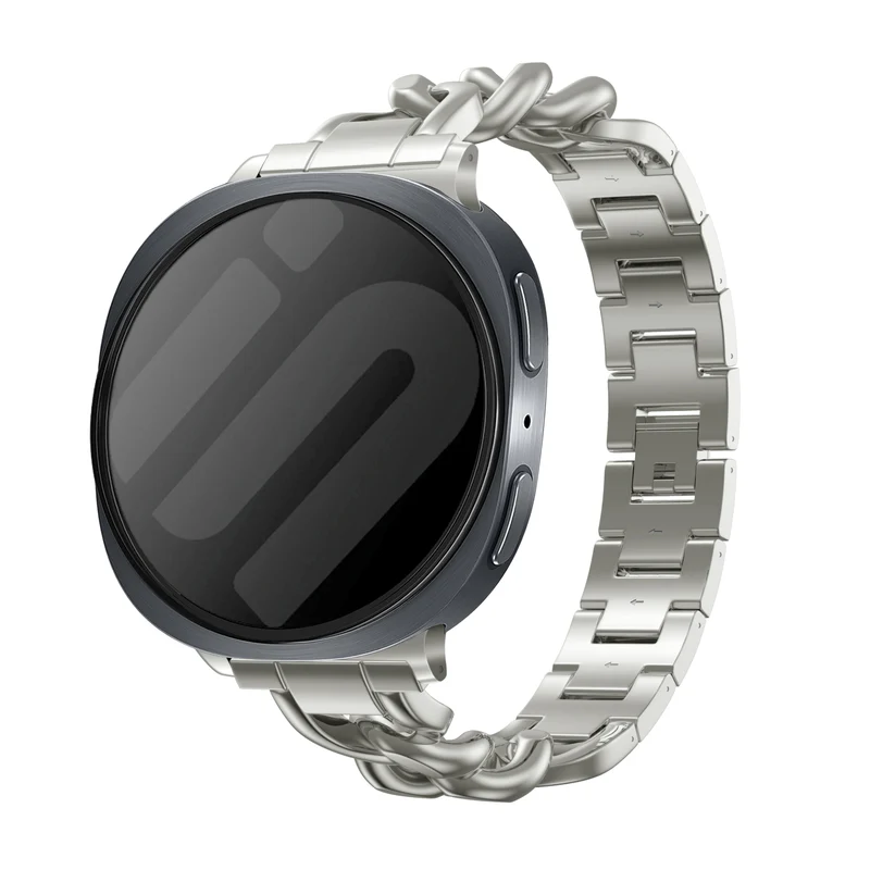 Correa cadena de acero Samsung Galaxy Watch 9 - 44mm (blanco estrella)